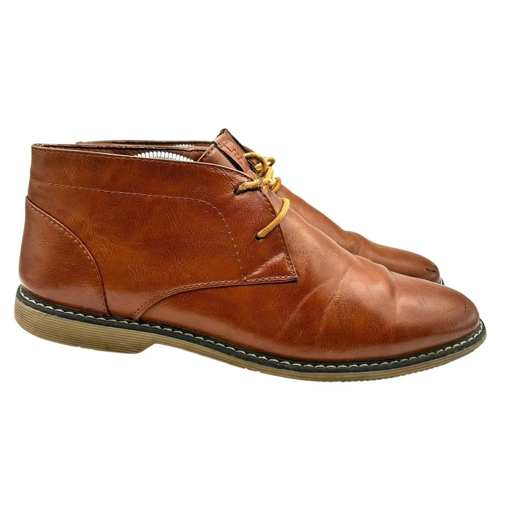 London Fog Collection Men's Brown LFM Blackburn Chukka Dress‎ Boots Size 10.5M
